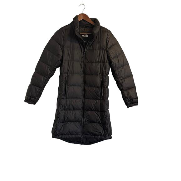 The North Face Women’s Small Petite Long Black Puffer Down Coat DL#L19F424 RDS - Picture 1 of 8